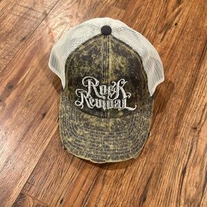 Rock Revival distressed trucker hat